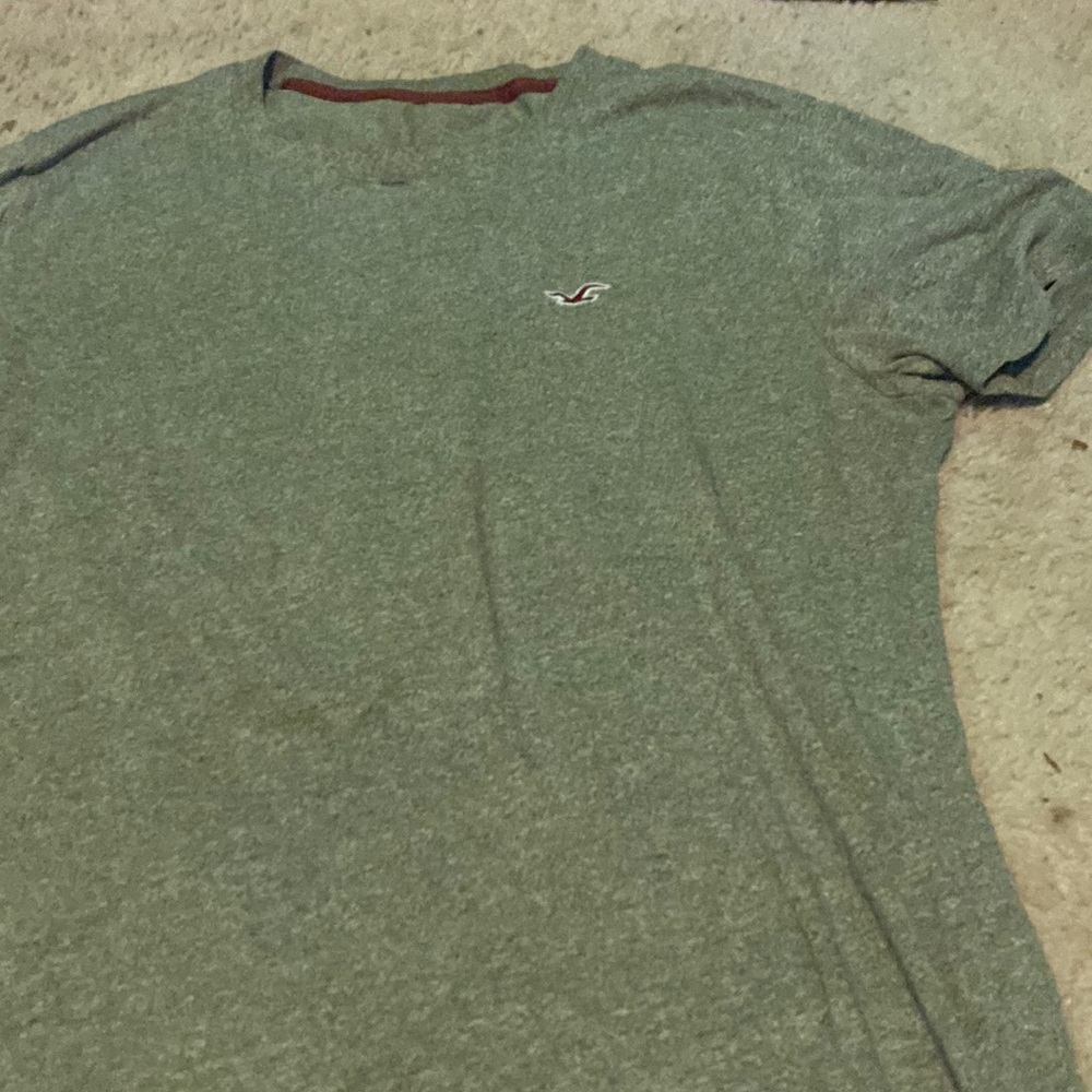 Large Grey Hollister Short-Sleeve Tee